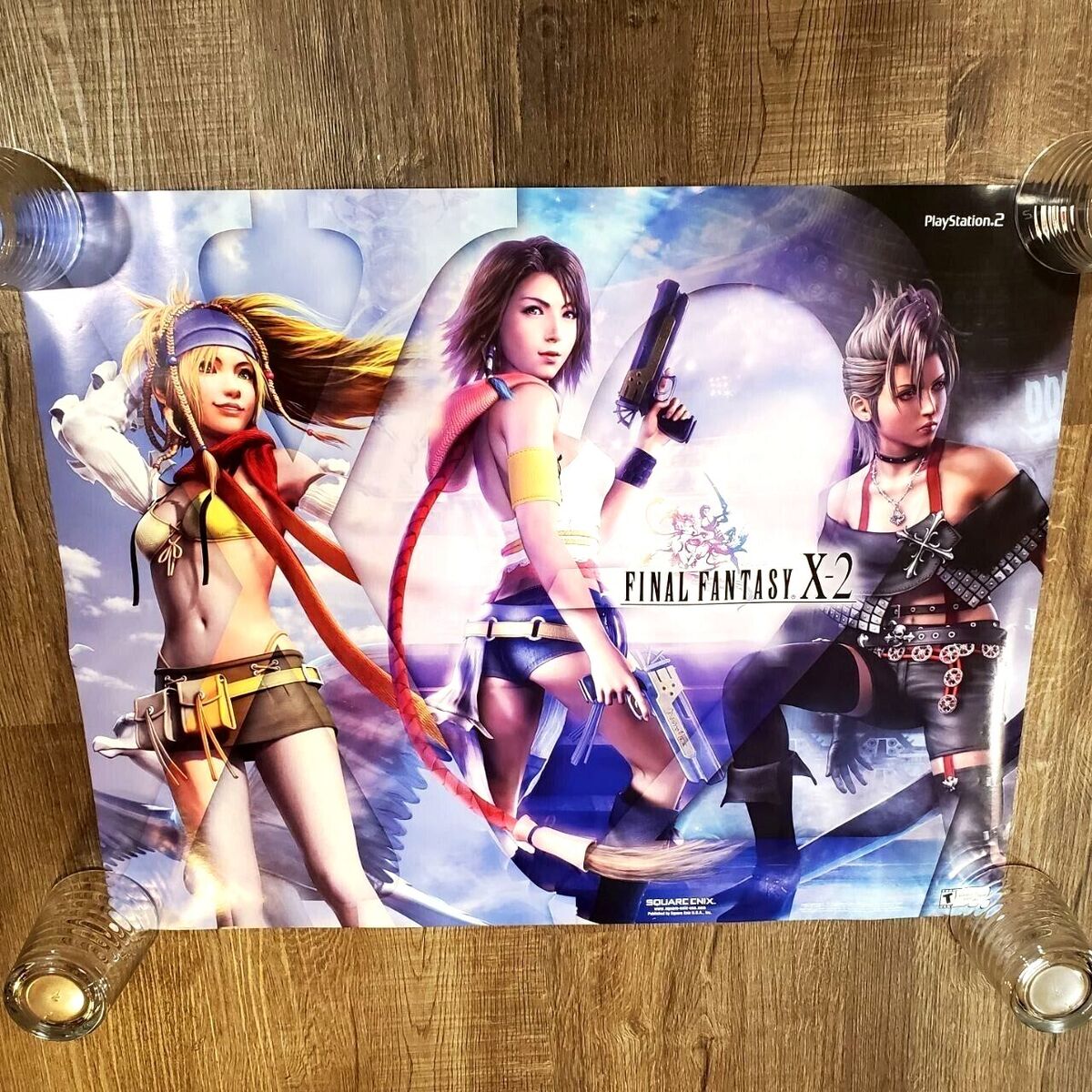 Final Fantasy X-2 Poster Square Enix RPG PlayStation 2 PS2 Final Fantasy X-2 Poster Square Enix RPG PlayStation 2 PS2