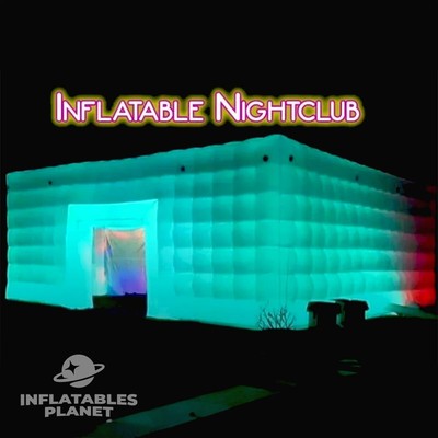 Inflatable Night Club Marquee Tent LED Lights Festival Carnival House Party Rave