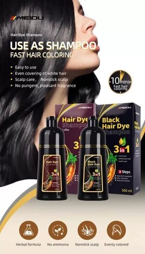 Hair Dye Shampoo 3 in 1 Hair Shampoo Instant Hair Dye Herbal Ingredients Gift US - Picture 20 of 26
