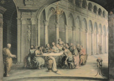AK Stift Teplá bei Marienbad - Das letzte Abendbrot