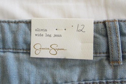 JESSICA SIMPSON Olivia Relaxed Wide Leg Jeans Light Wash, Girls 12 (read below) - Picture 10 of 12