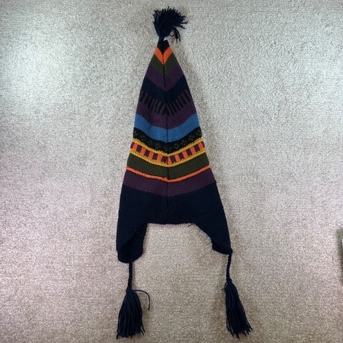 Bunte Beanie Longmütze mehrfarbig Strick Wintermütze - Bild 4 von 6