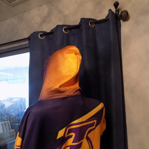 Los Angeles Lakers-themed hockey jersey XXL Hoodie Sweater Cotton/Poly - Picture 8 of 10