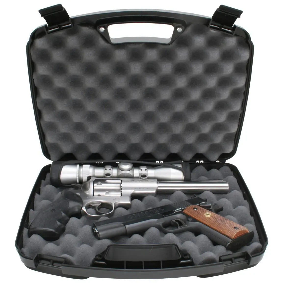 Gun Protector Case Hard Pistol Storage Weapon Carry Bag Guard Revolver Lock Box