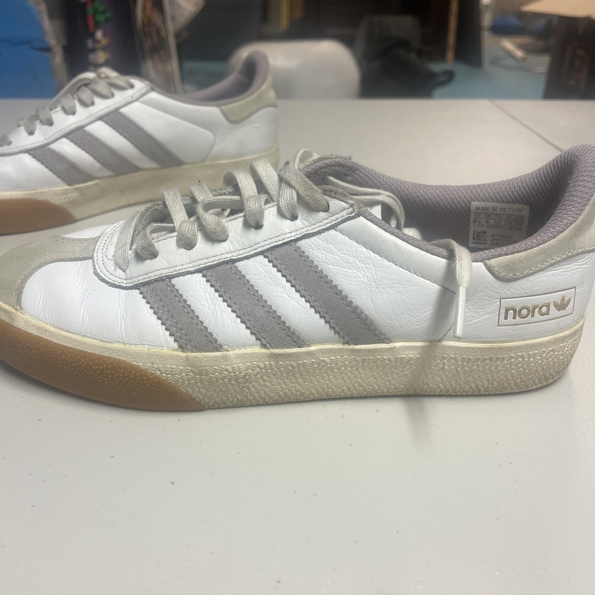 adidas gazelle silver green womens Adidas Nora Shoes - Core Black / FTWR White / Gold Metallic / Blue
