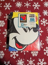 Vintage Mickey Unlimited Mouse Photo Album Disney 3 Ring Binder Twin Pack Sealed