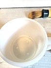 Vintage Heavy Shaving Mug White Milk Glass Made USA Ever Ready Brush  & Soap — photo 3