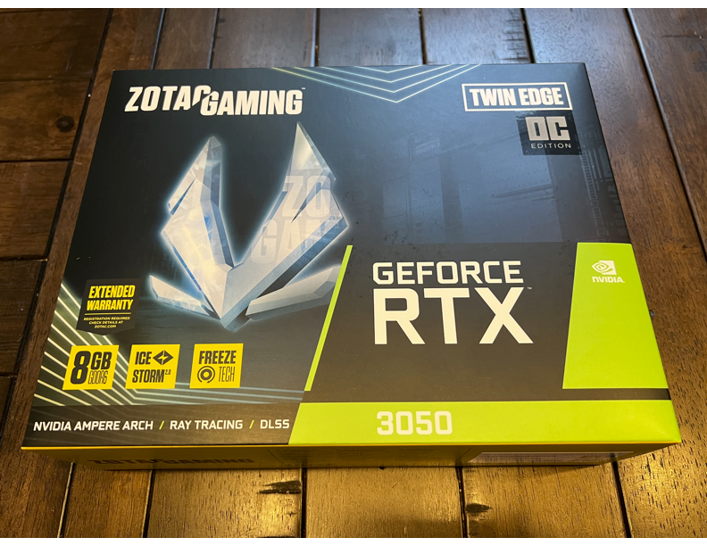 新品未開封 ZOTAC GeForce RTX3050 Twin Edge Amazon.com: ZOTAC Gaming GeForce RTX 3050 Twin Edge OC 8GB