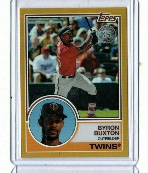 2018 Topps Series 2 BYRON BUXTON Gold 15/50 Refractor Card #99