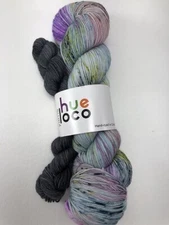 Hue Loco Yarn Set Hand Dyed Verigated Merino/Nylon Superwash Fingering Sock