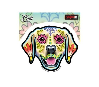 Cali's GOLDEN RETRIEVER Dog 5'' x 4'' Die-cut Sticker (Y745) (#12)