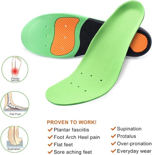 Orthotic Arch Support Shoes Insoles Pain Relief Orthopedic Inner Sole Men Women - Picture 8 of 16