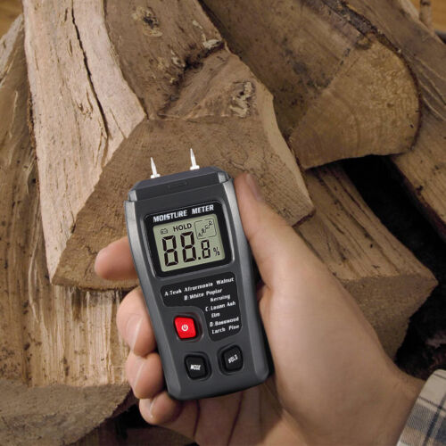 Misuratore di umidità legno LCD digitale 0-99,9% tester igrometro umidità test - Foto 11 di 17