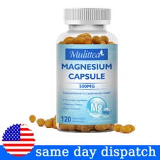 Magnesium Glycinate 500mg High Absorption,Improved Sleep,Stress & Anxiety Relief