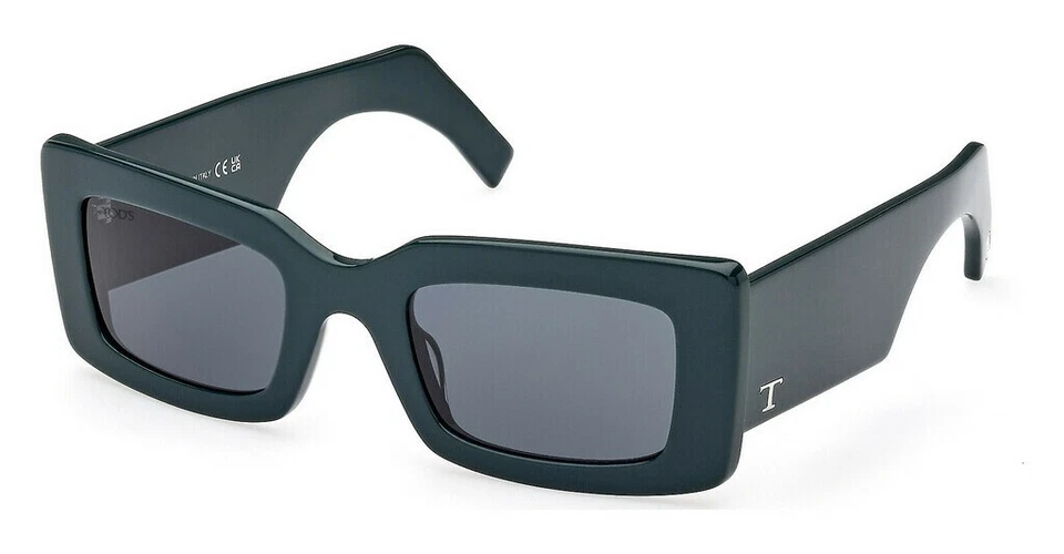 Gafas de sol Tod's TO348 98V verde rectangular de plástico marco grueso 54-24-140 TO0348 Foto 2 de 3