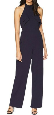 navy halterneck jumpsuit
