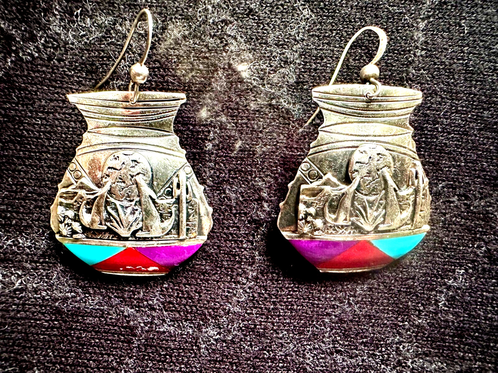 Native American Vintage “Silver Cloud” Sterling E… - image 1