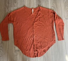 Urban Outfitters Out From Under Jojo Front Tie Thermal Waffle Knit Shirt Large