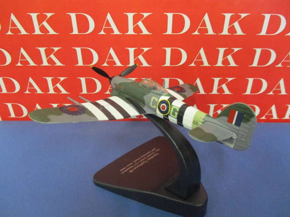 Die cast 1/72 Modellino Aereo Aircraft Hawker Typhoon Mk1b 121 Sqn. D-Day 1944 - Immagine 3 di 4
