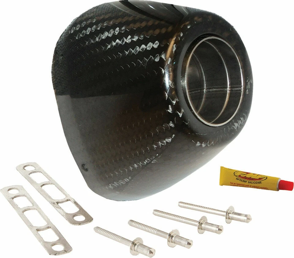 FMF Factory 4.1 Carbon Fiber RCT Replacement Silencer End Cap Kit - 040643 - Image 2 of 2