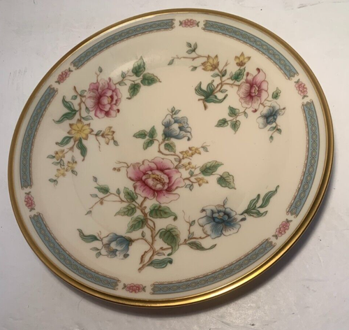 Vintage Lenox Morning Blossom Salad Plate 8" with Flowers and Gold Trim - Picture 4 of 9