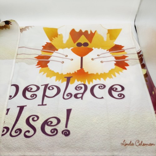 Jeremiah Junction Garden Flag Let It Snow Someplace Else Cats Outdoor 27x39 - Picture 2 of 8