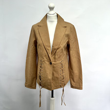 Free People Savanna Vegan Suede Jacket. Tan Brown. Medium. Rrp £228