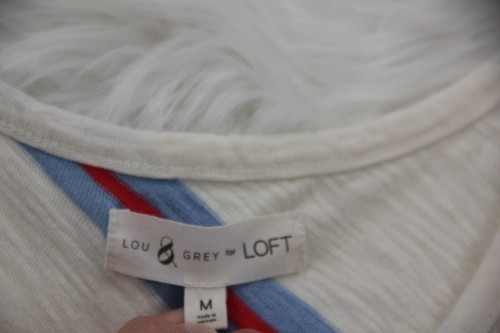 Lou & Grey for LOFT Sleeveless Maxi Dress Multicolored Stripe Women's Sz M #595 - Picture 3 of 15
