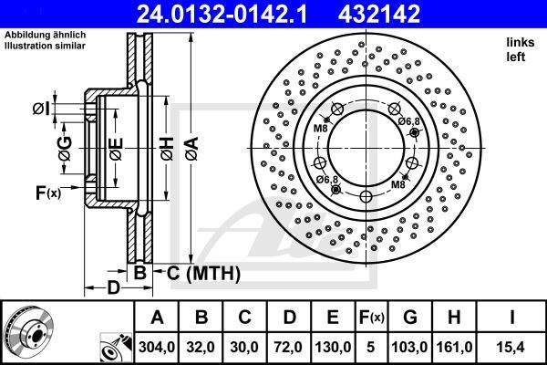 Disque de frein anti-vibration pour corriger le freinage de la Porsche 911