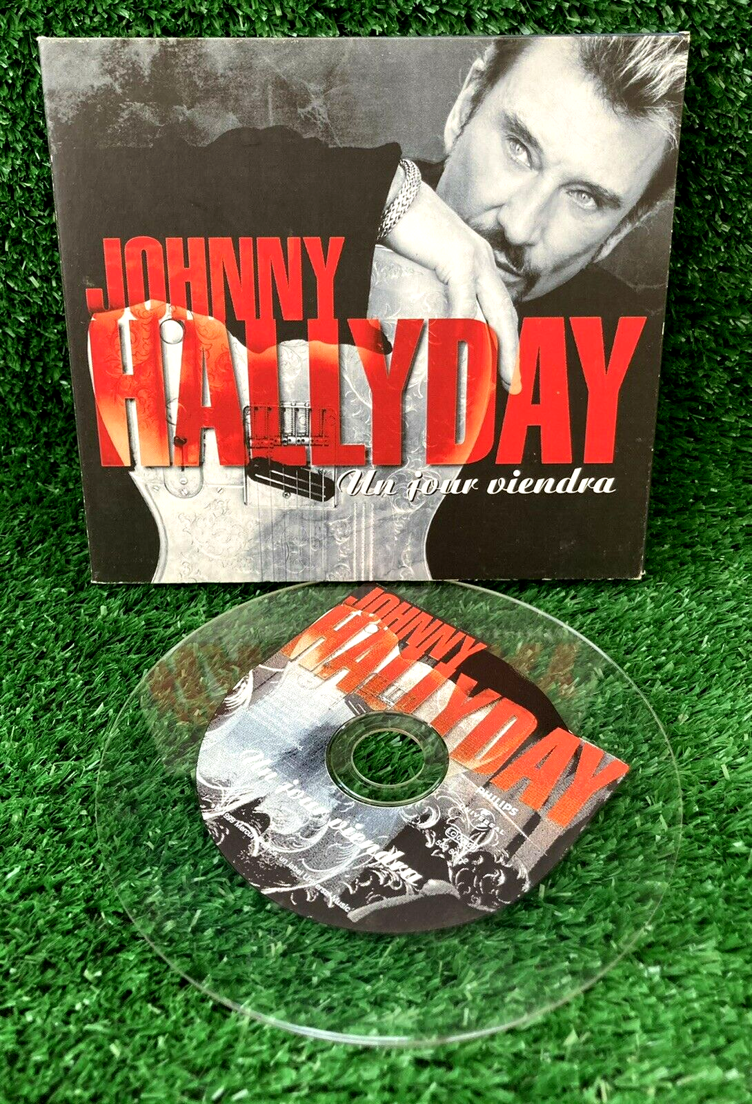 Johnny Hallyday Un Jour Viendra CD Single Clear Transparent Disc Mercury Digipak