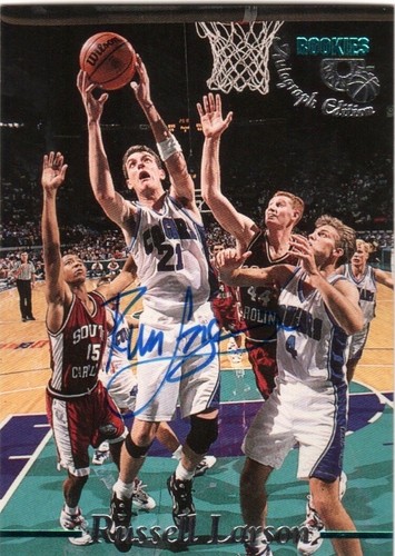 Classic Rookies 1995 edición autógrafa Russell Larson auto radiocontrol - Imagen 1 de 2