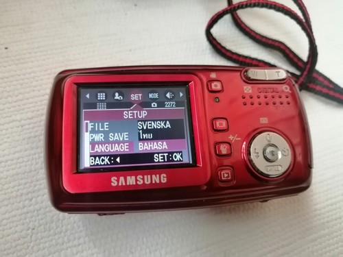 TESTED Samsung Digimax A402 402 4.0MP Zoom Digital photo vintage Camera RED 1GB - Picture 15 of 22
