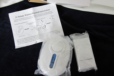 32 Melody Wireless Doorbell Unbranded  Battery  and Directions New in box