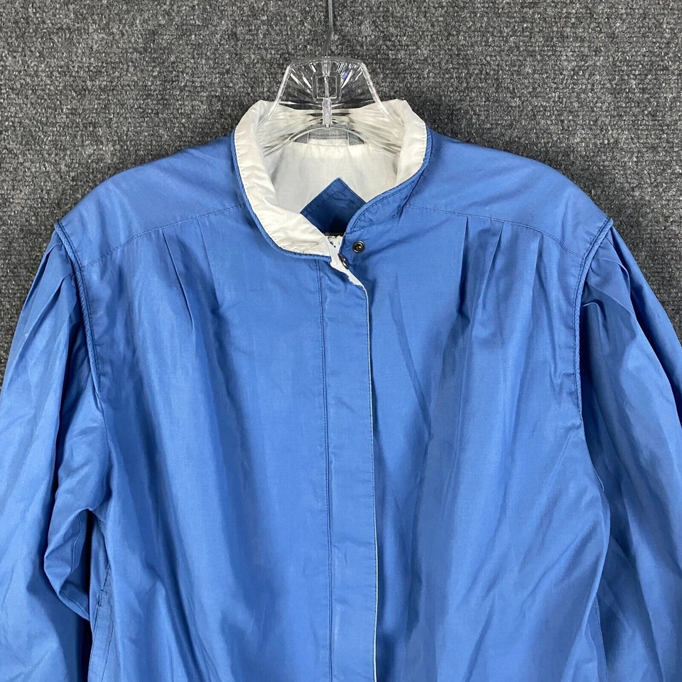 Chaqueta Bomber Member's Only Para Mujer Talla 3/4 Cremallera Completa Azul Mezcla Poliéster Foto 2 de 4