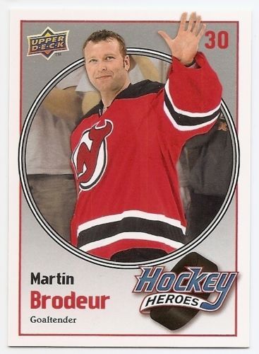 09/10 UPPER DECK HOCKEY HEROES BRODEUR Hockey (#HH10-HH18) U-Pick From List - Picture 9 of 9