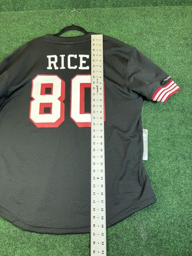 San Francisco 49ers Jerry Rice Mitchell & Ness 75TH Patch M&N Jersey Size XL - Picture 11 of 12