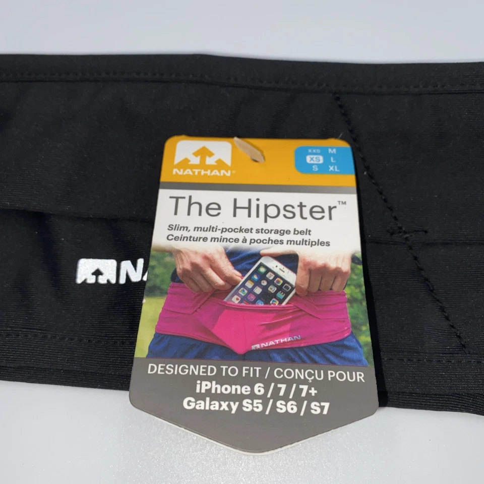 Nathan The Hipster - Step Through Running Belt/Waist Pack, Lightweight, Black XS - Image 3 of 4