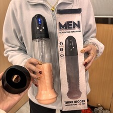 Electric Penis Pump Men Enhanced Erections Enhancement Pump Rechargeable Vacuum