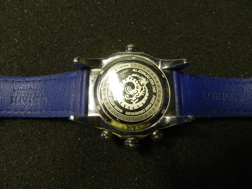 Reloj para hombre INVICTA LUPAH 2143 cronógrafo suizo esfera azul acero inoxidable - Imagen 8 de 10