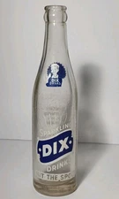 1948 VINTAGE ACL SODA BOTTLE DIX SODA POP BOTTLE ESTHERVILLE IOWA SODA BOTTLE IA