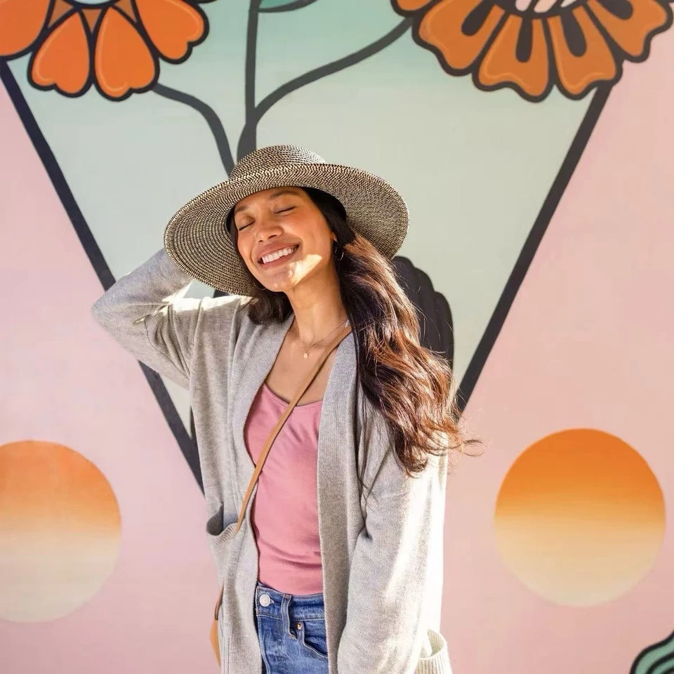 DOMINGO TARDES Mujer Sombrero Sol UPF50+ TWEED/BEIGE Talla Única Foto 4 de 4