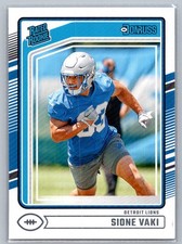 2024 Donruss #332 Sione Vaki Detroit Lions Rookie Card RC