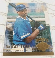 1994 Fleer Ultra Rookie Baseball Card Kansas City Royals#369 Michael Tucker. rookie card picture