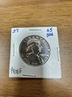 1957 Benjamin Franklin 1/2 Dollar Silver Proof Coin 90 % Silver