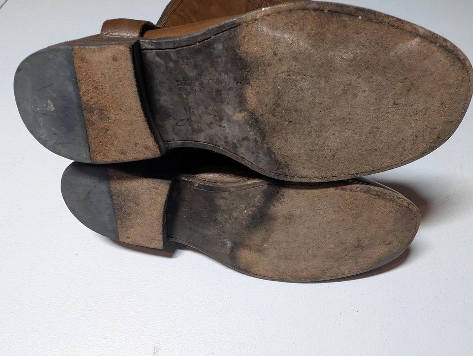 Botas Frye Mujer Talla 10 Marrón Cuero Arnés Alto Montar Cremallera México Foto 3 de 4