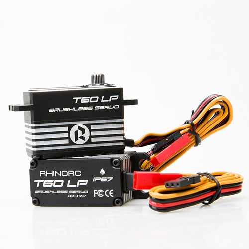 Servo de alimentación directa sin escobillas RhinoRC T60LP SMART bajo perfil 66 kg 17 V para coche de radiocontrol - Imagen 7 de 9