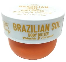 ( Lot 3 ) Spa Luxury Brazilian Sol Body Butter Pistachio & Caramel 6 oz New