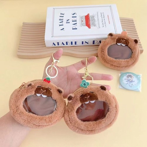 Creative Capybara Plush Purse PP Cotton Plush Doll Pendant Kids