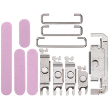 Hard Buttons (Power / Volume / Switch) Compatible For iPhone 16 / 16 Plus (Pink)