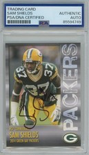 Sam Shields 2014 Packers Police Card PSA/DNA Signed Auto Autographed